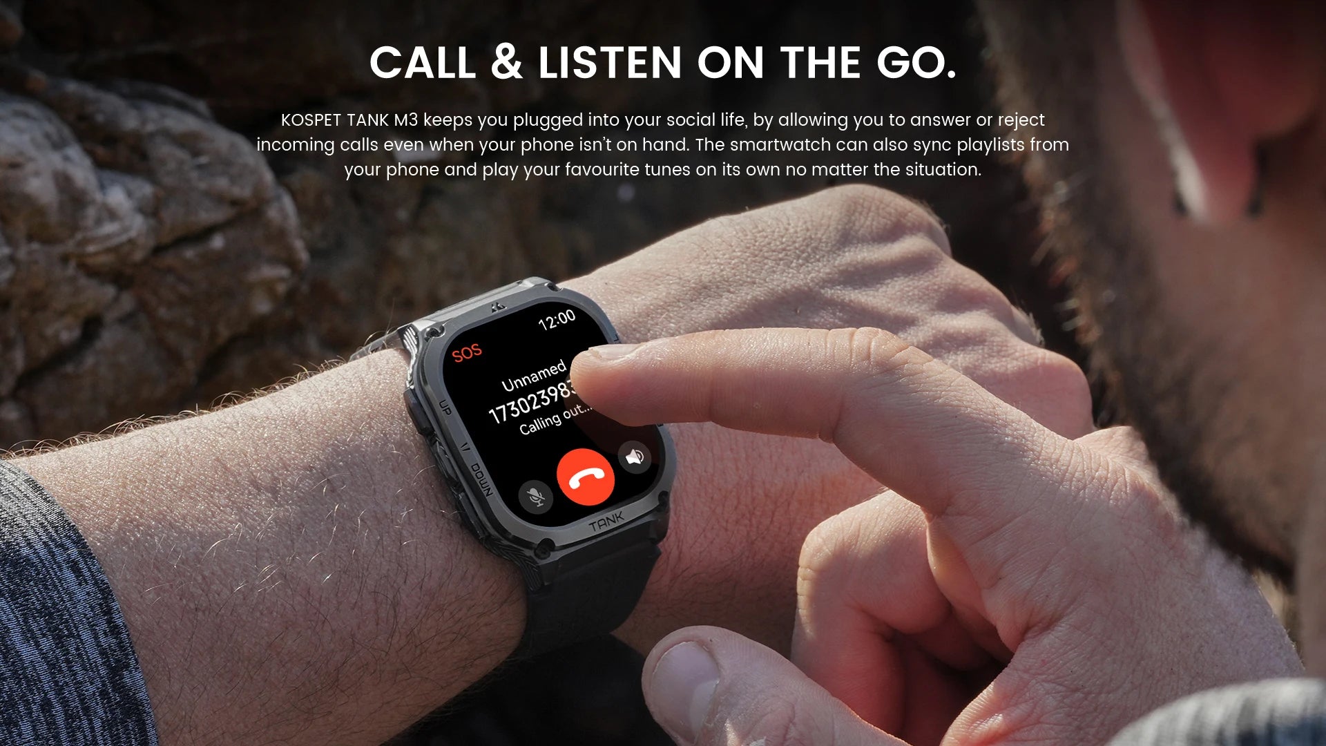 Original KOSPET TANK M3 Smart Watches For Men