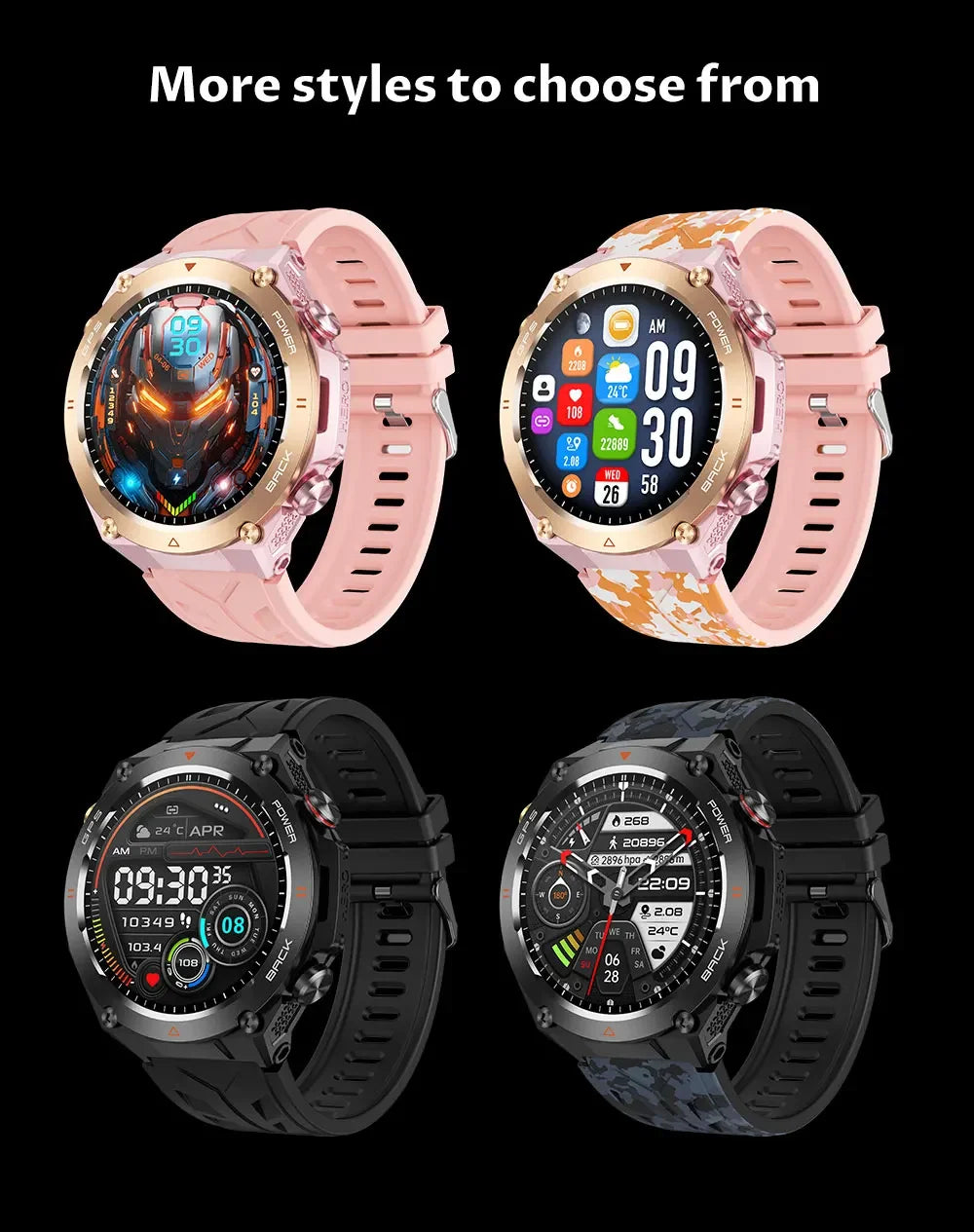 GPS Smart Watches 1.45" Ultra HD Display
