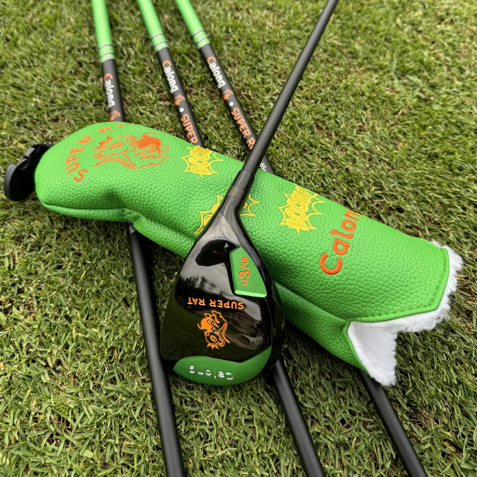 Super Rat Golf Hybrids 18 22 26 30 Degree With 65g SR Flex Graphite Shaft Headcover Rescue RH Golf Clubs