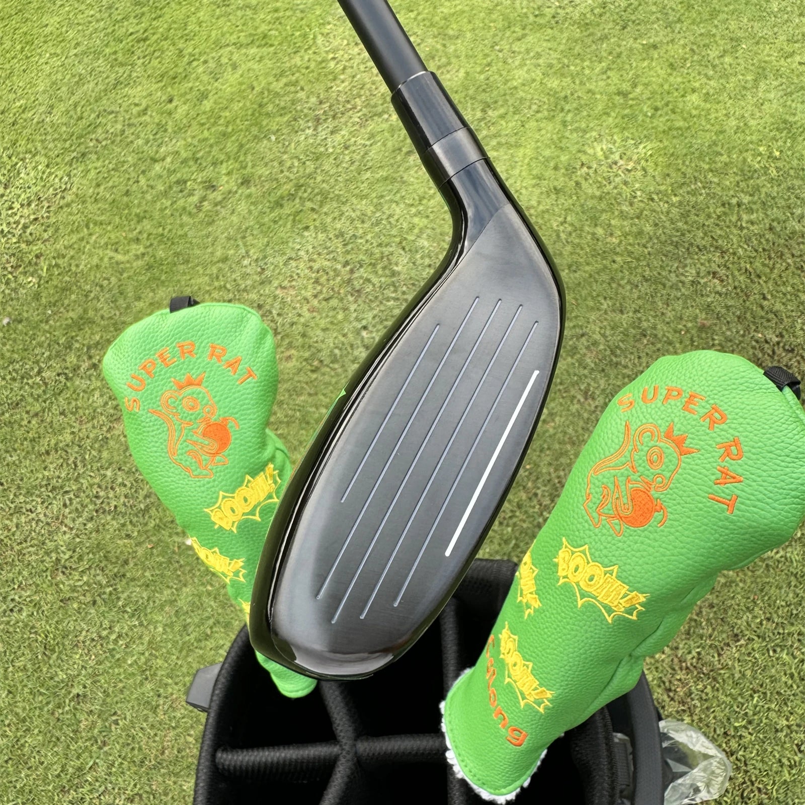 Calong Super Rat Golf Hybrids 18 22 26 30 Degree With 65g SR Flex Graphite Shaft Headcover Rescue RH Golf Clubs