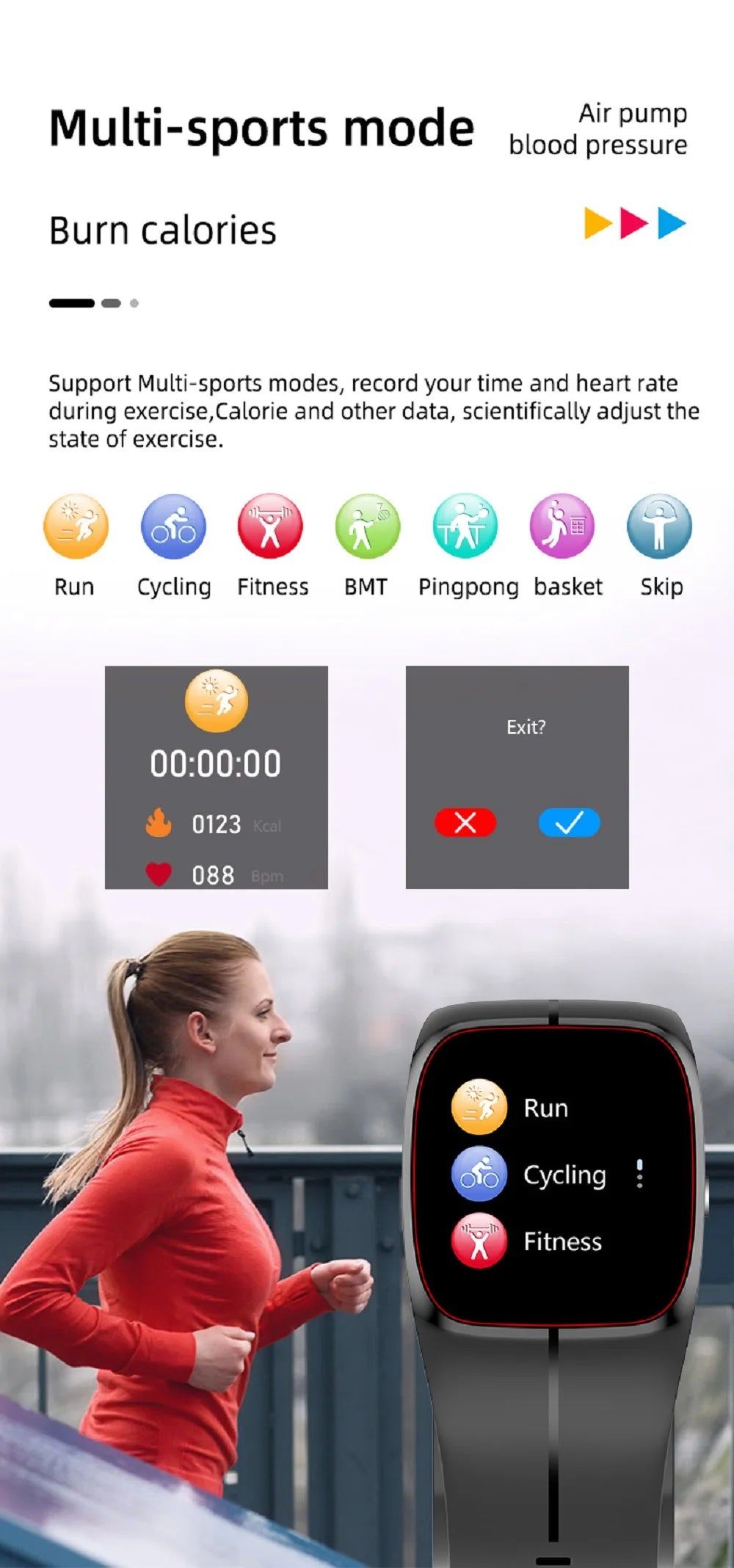 Blood Pressure Blood Oxygen Body Temperature Heart Rate Monitor