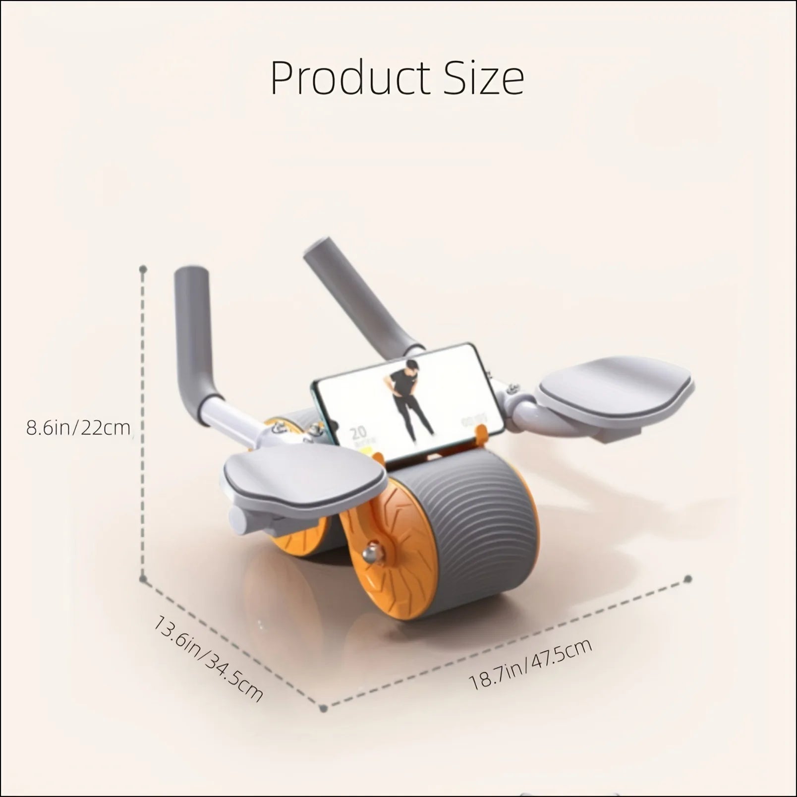 Four-Wheel Abdominal Roller New Design