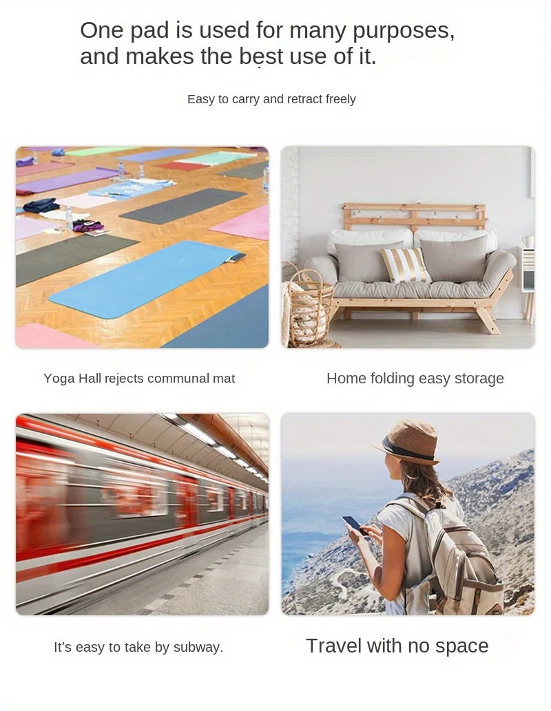 Foldable Yoga Mats Lightweight Folding Exercise