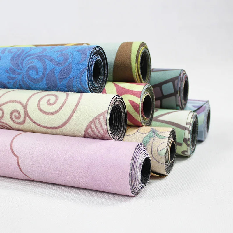 183*68cm*1mm Suede Natural Rubber Yoga Mat