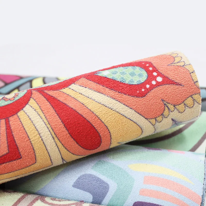 183*68cm*1mm Suede Natural Rubber Yoga Mat