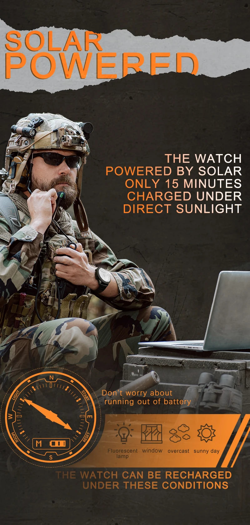 NORTH EDGE Men Solar Power