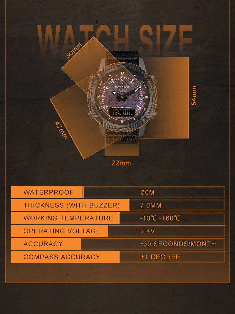 NORTH EDGE Men Solar Power
