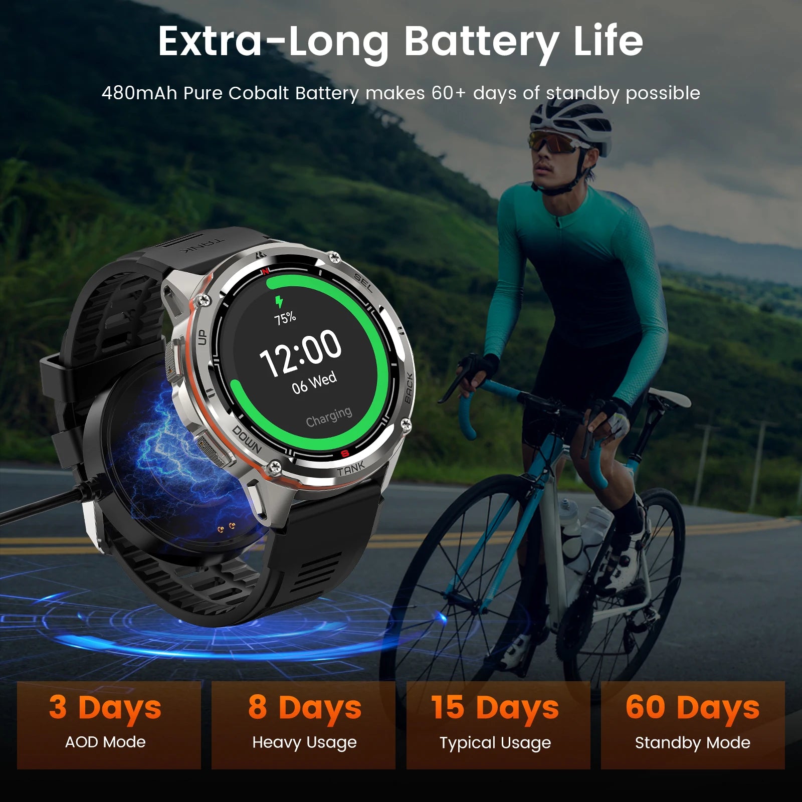 Original KOSPET TANK T3 Ultra Smart Watches