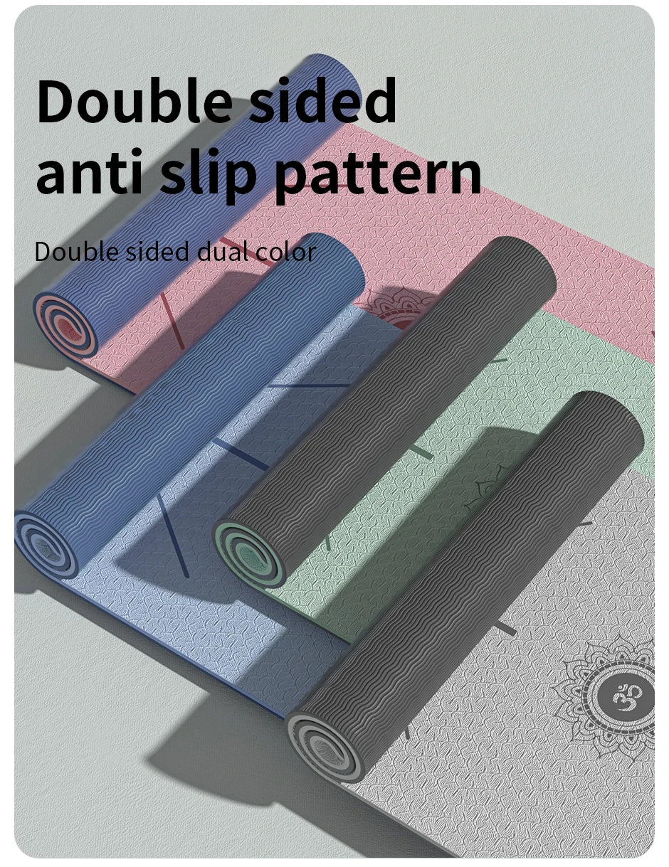Yoga Mat Non Slip, Eco Friendly Fitness Exercise Mat