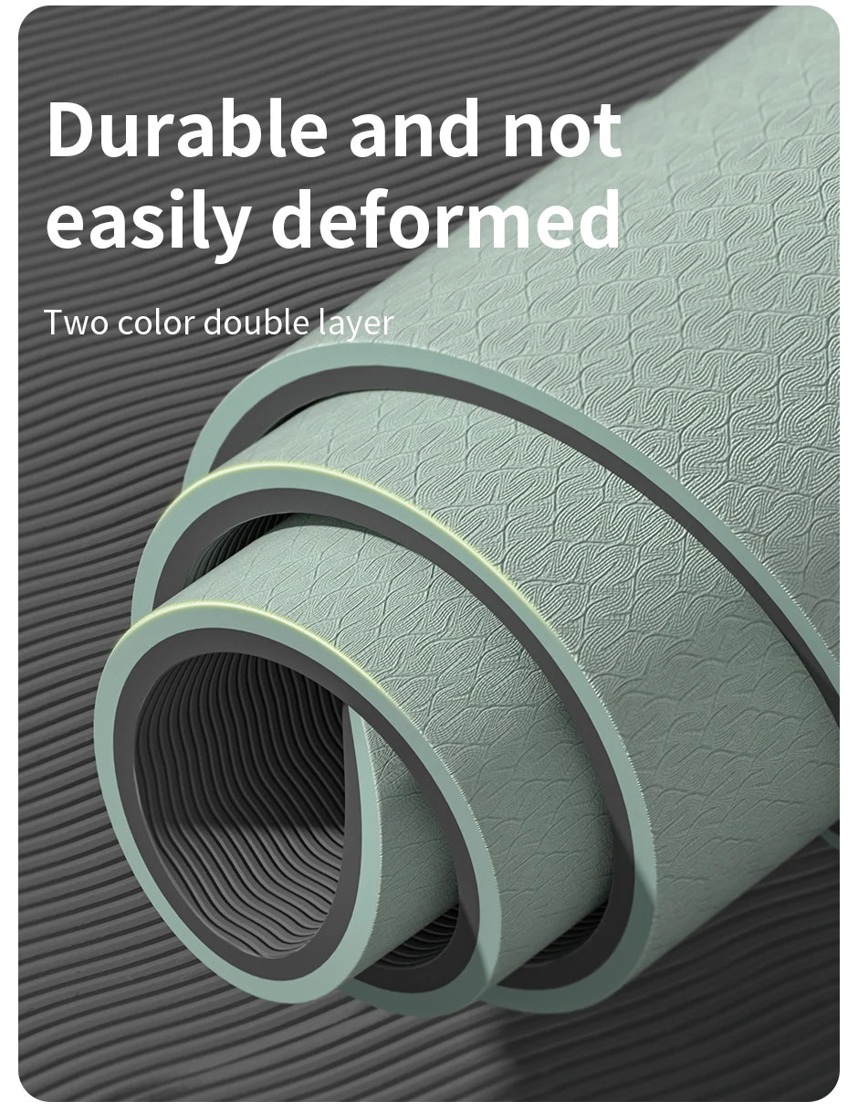 Yoga Mat Non Slip, Eco Friendly Fitness Exercise Mat