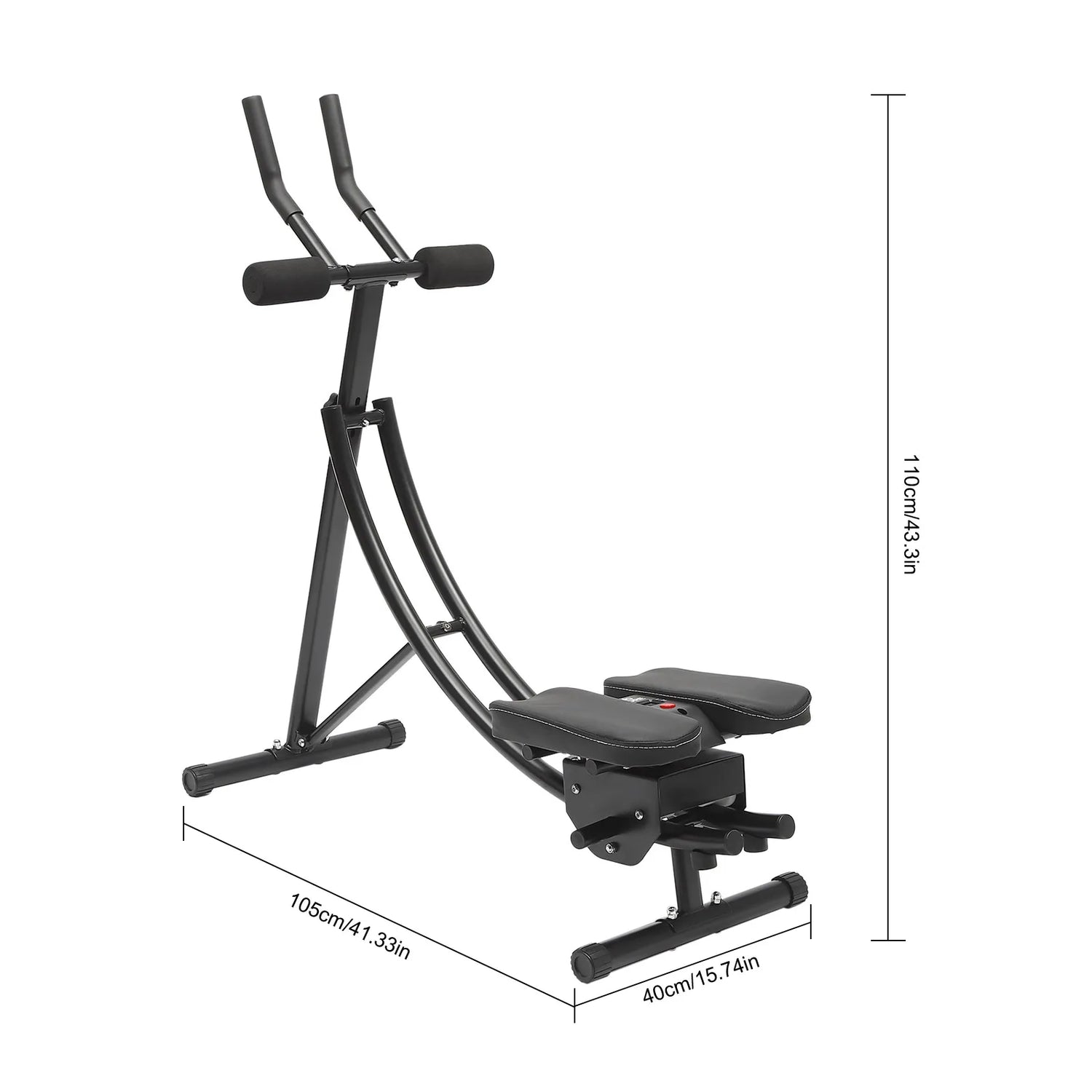 Foldable Ab Machine, 3-Gear Core Abdominal