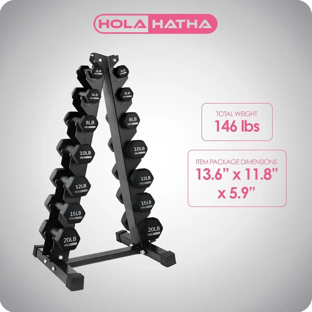 2, 3, 5, 8, and 10 Pound Neoprene Dumbbell