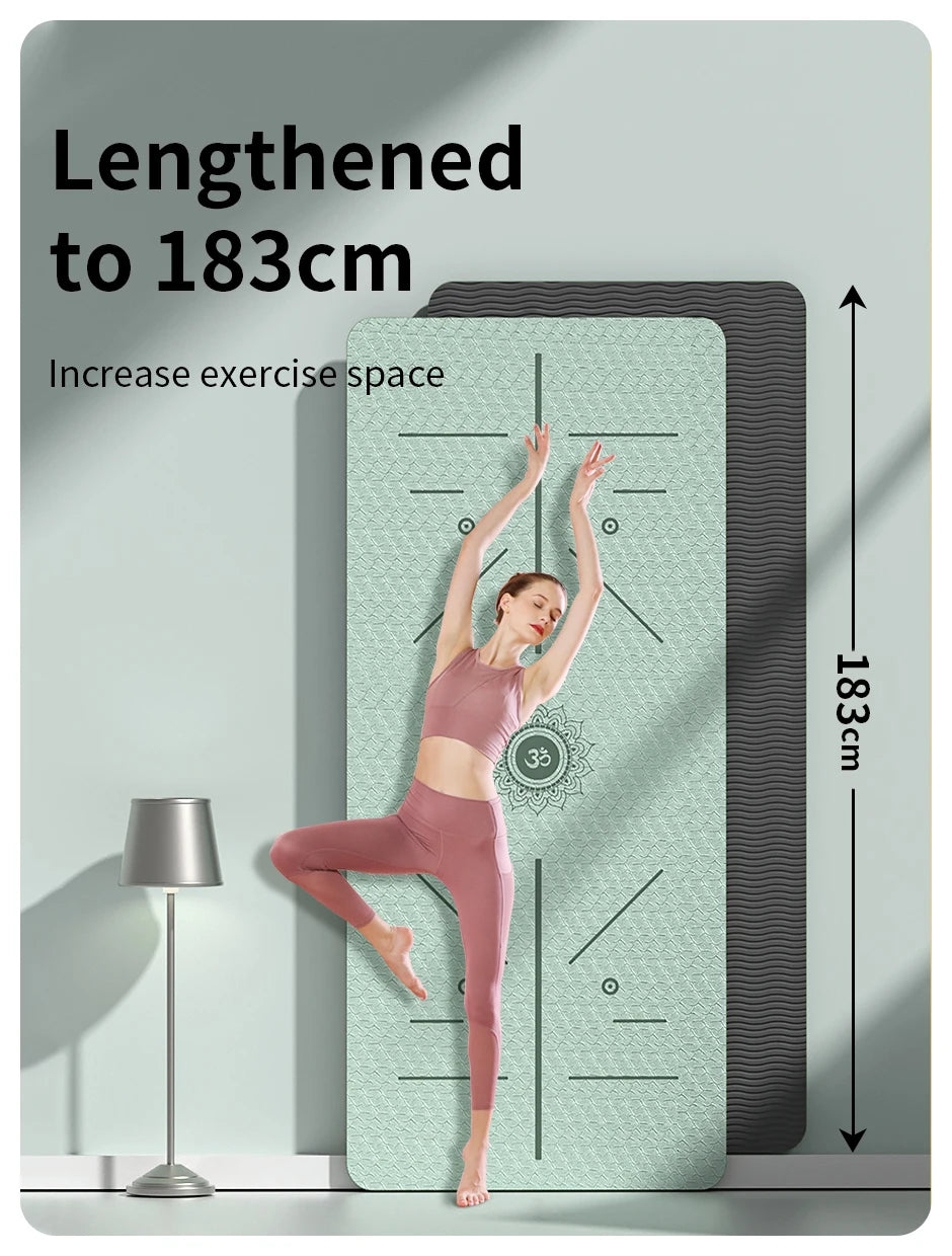 Yoga Mat Non Slip, Eco Friendly Fitness Exercise Mat