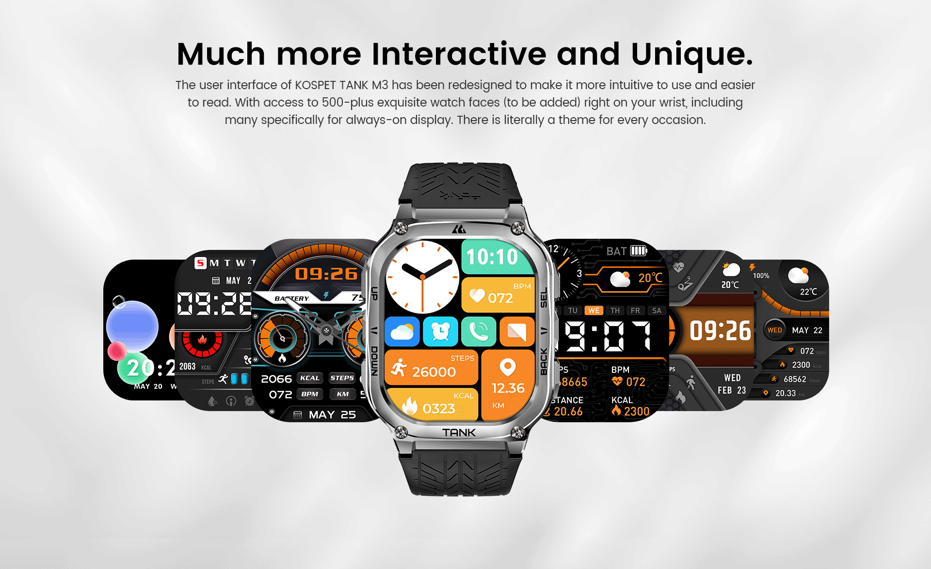 Original KOSPET TANK M3 Smart Watches For Men