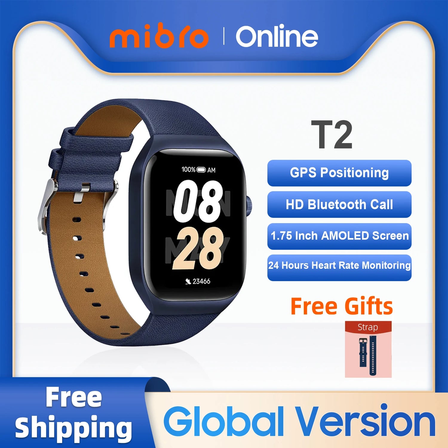 Mibro T2 Smartwatch GPS Positioning