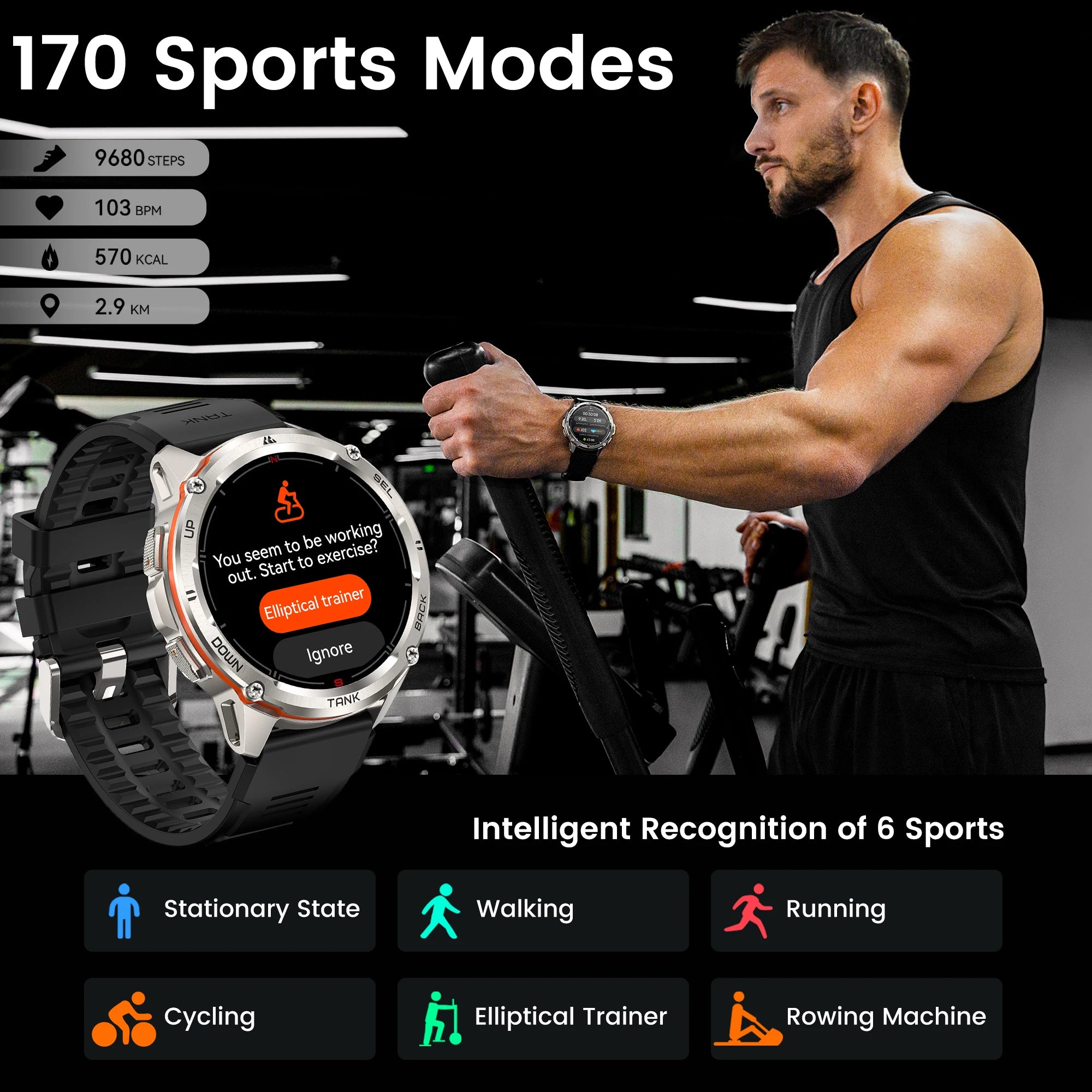 Original KOSPET TANK T3 Ultra Smart Watches