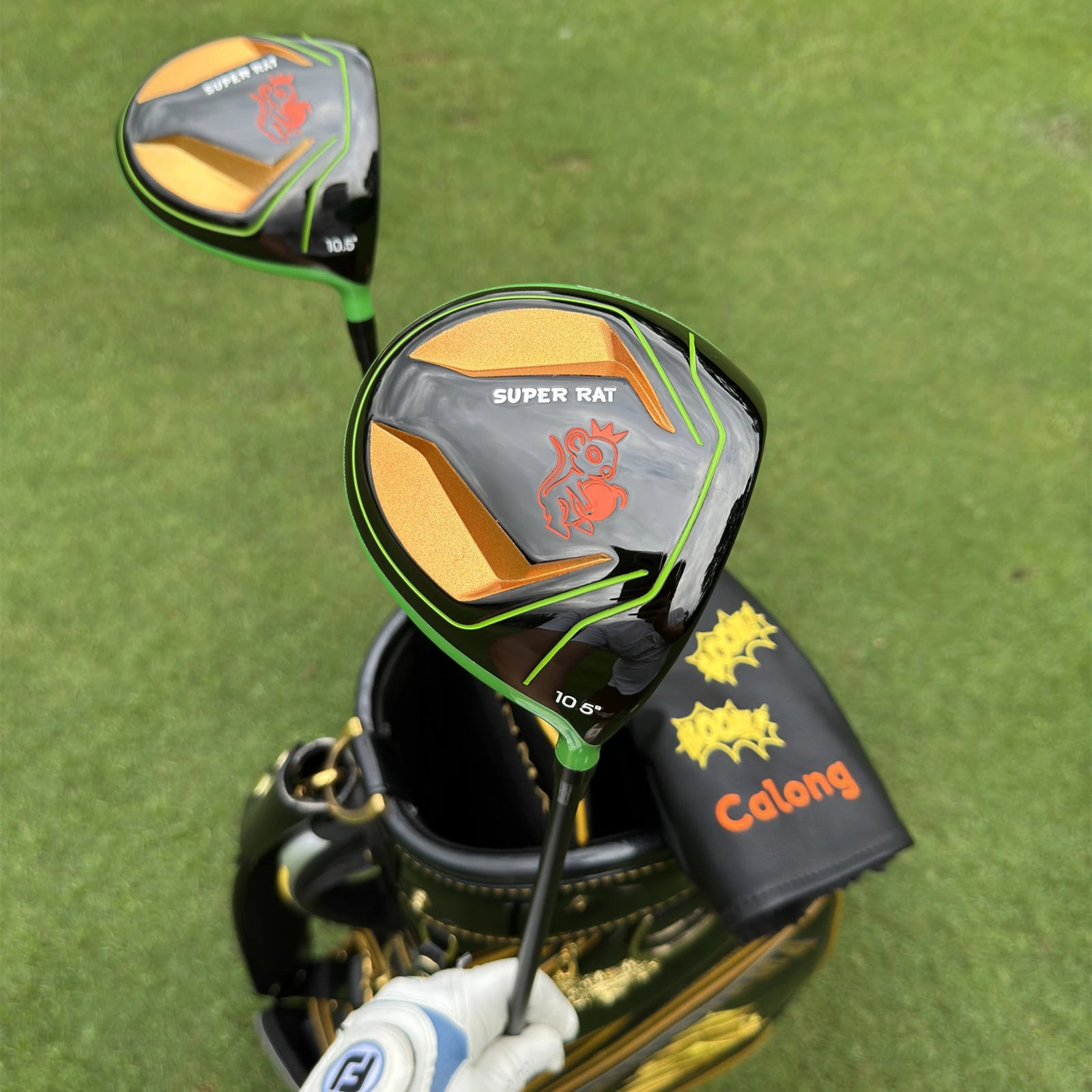 Calong Super Rat Golf Driver 10.5 Degree With 65g Graphite SR Flex Shaft Headcover RH Golf Clubs