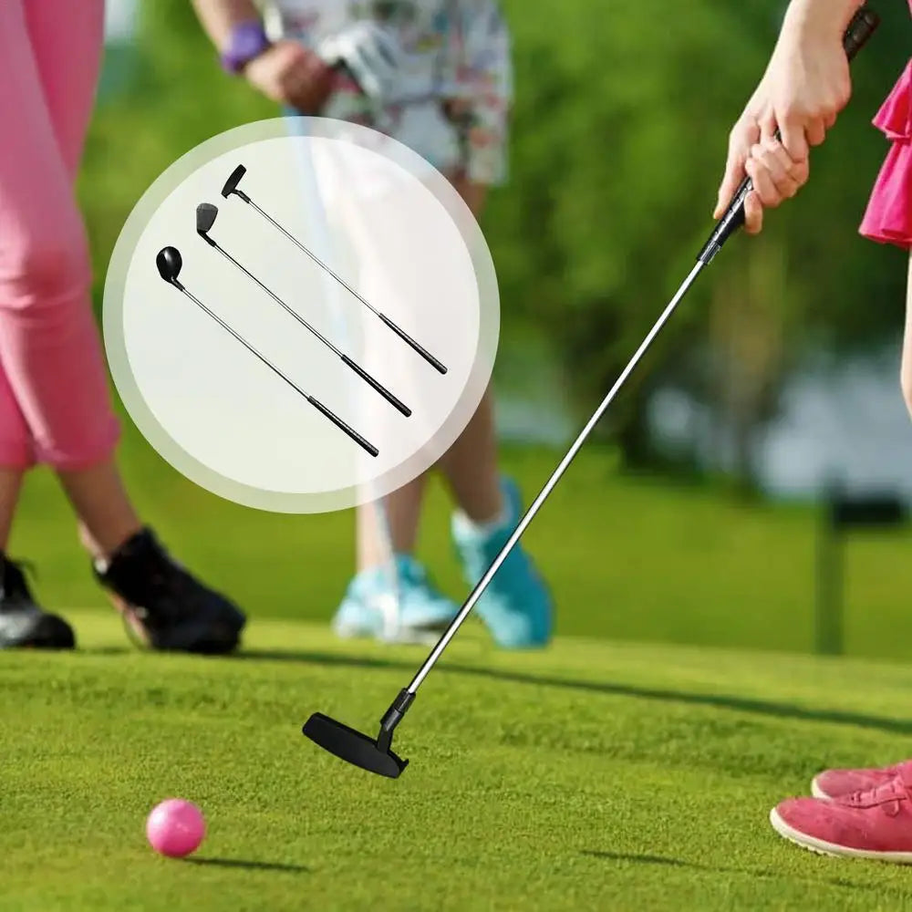Children Golf Clubs 80cm Stainless Steel Putter Splitter Wedge Detachable Golf Putters Multifunctional Practice Clubs For Kids