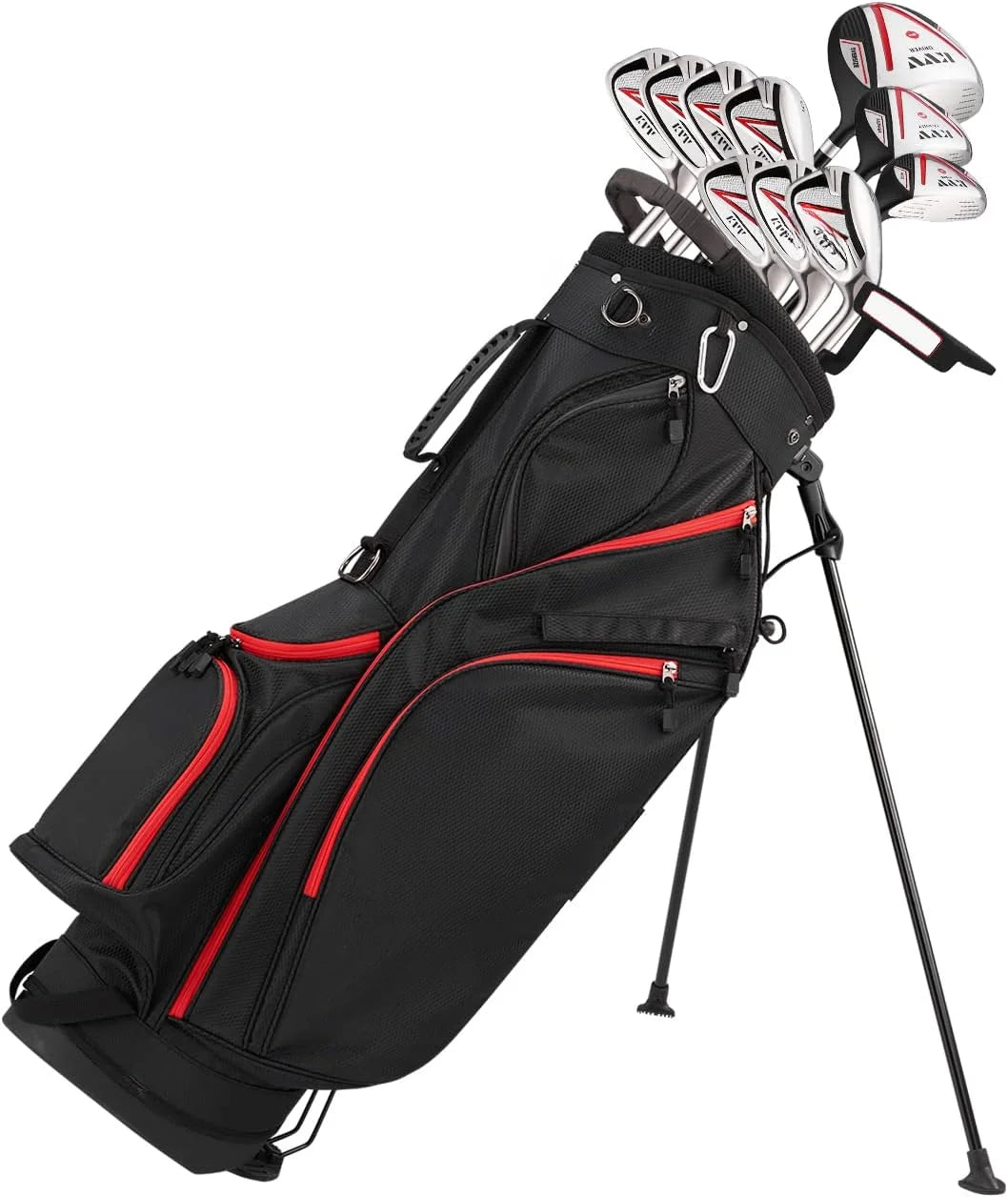 Men’s Complete Golf Clubs Package Set Includes Driver, Fairway, Hybrid, 5